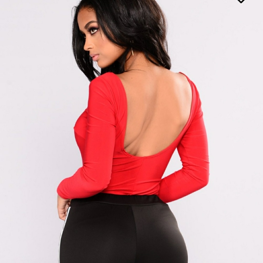Lady in Red Bodysuit from Fashion Nova
